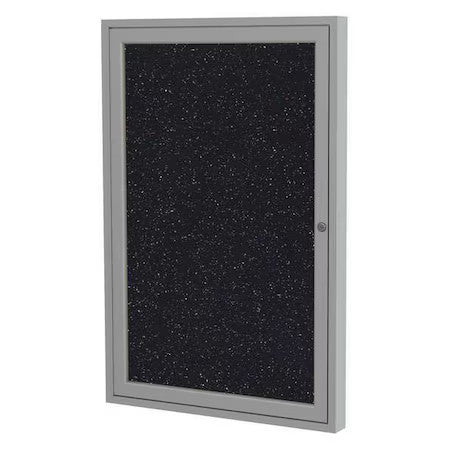 Ghent Pa13630tr-Cf Enclosed Rubber Bulletin Board 36"X30", 1 Hinged Door