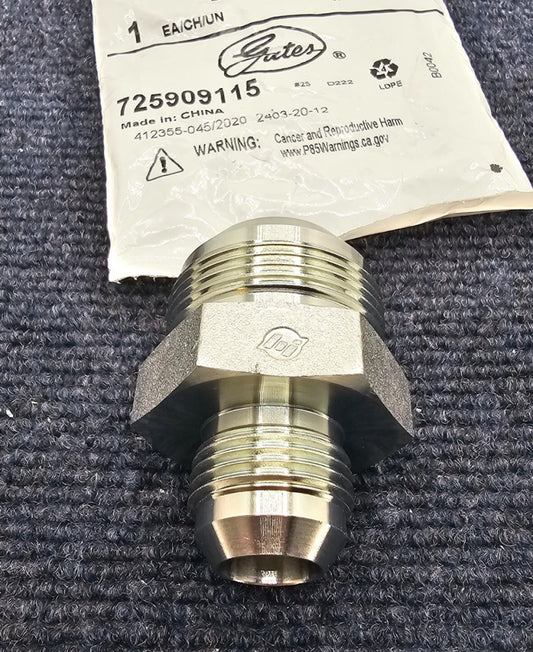 ( QTY 2 ) Gates 20MJ-12MJ / G60410-2012: Hydraulic Hose Adapter