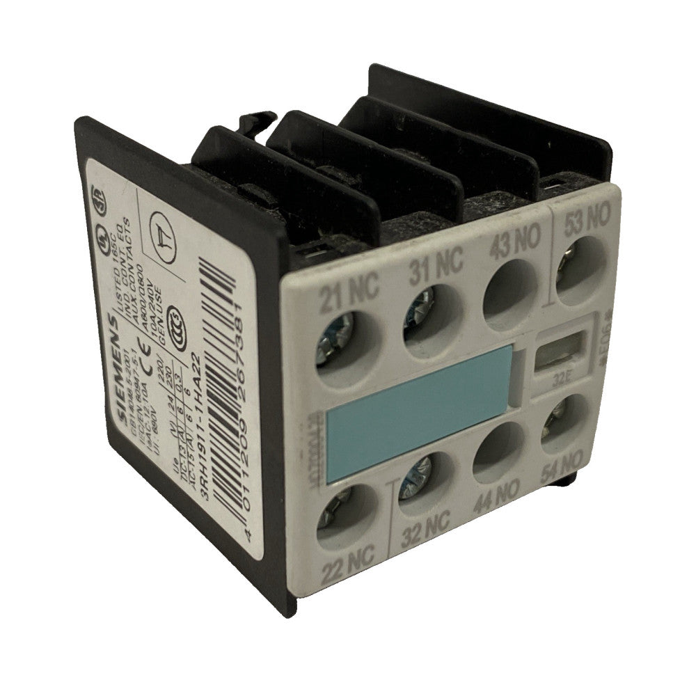 Siemens 3RH1911-1HA22 Auxiliary Contact Block