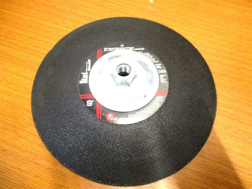 Bullard (28967) 9 x 1/4 x 5/8-11 T28 24 Grit Aluminum Oxide Hat Grinding Wheel