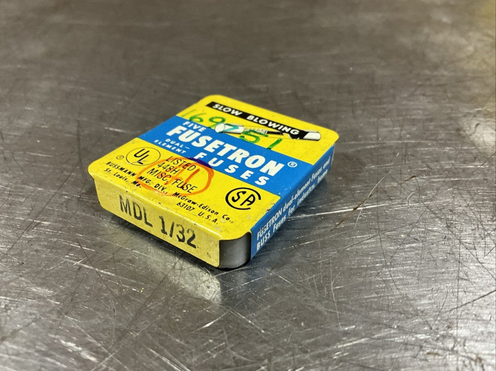 PACK OF 5 FUSETRON MDL 1/32 FUSES Nos Surplus