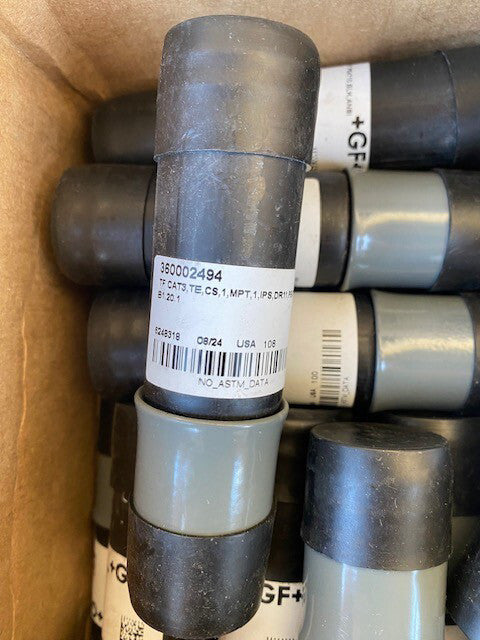 (34 PACK) GF 360002494 1" MPT x 1" IPS CARBON STEEL THREADED END CAT3 DR11