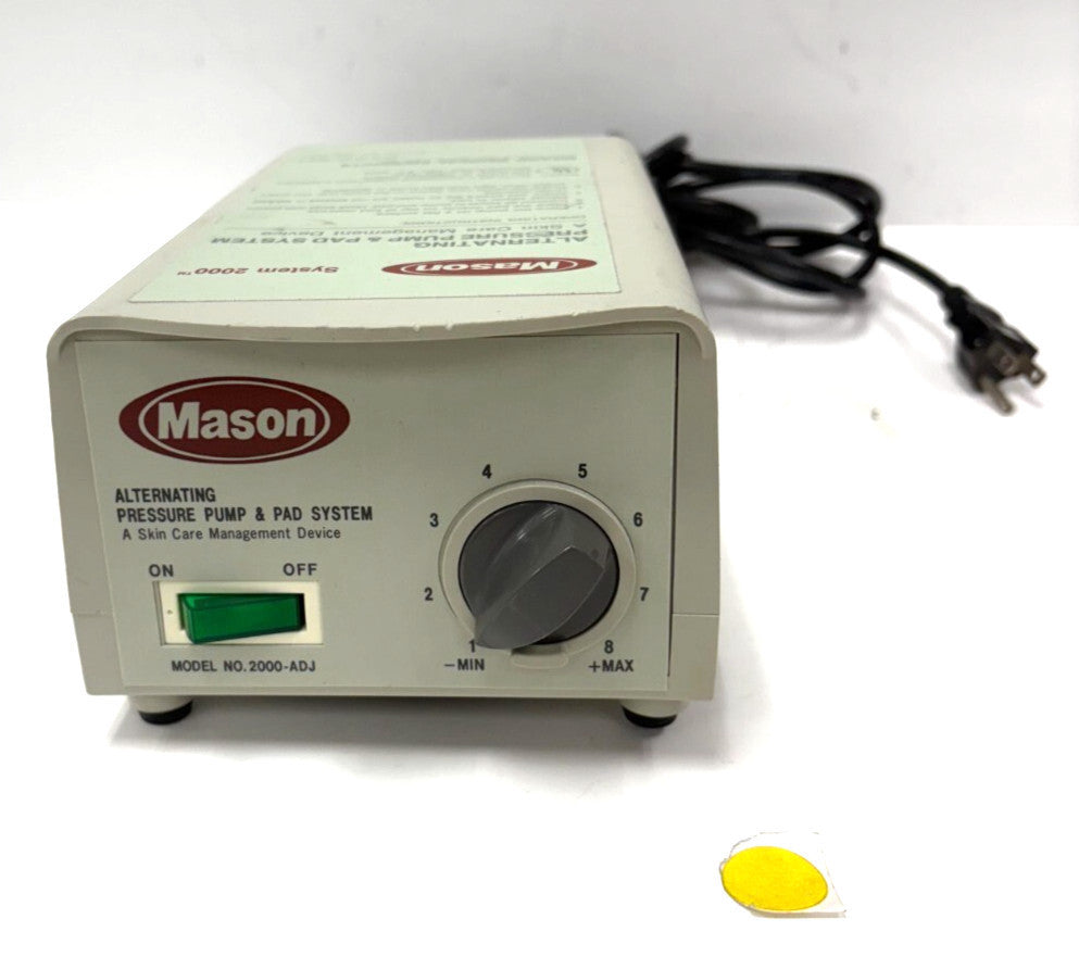 MASON ALTERNATING PRESSURE PUMP AND PAD SYSTEM MODEL 2000-ADJ