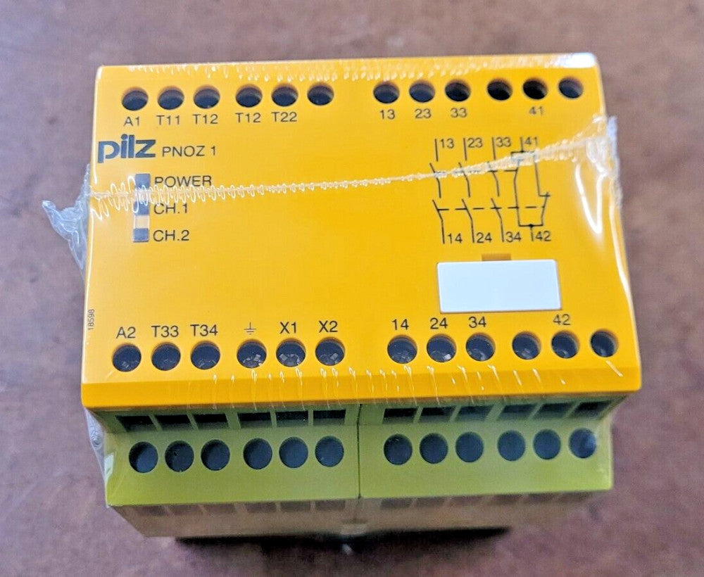 PILZ PNOZ 1 775630 Safety Relay 3 N/O 1 N/C 110-120VAC