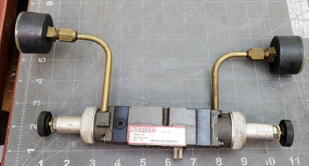 Numatics 081RQ100J000000 Mark 8 Dual Pressure Regulator Unit 10-130 PSIG [Z3B3]