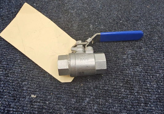 1/2" NPT 304: Stainless Ball Valve Full-Port Lead-Free 1000WOG