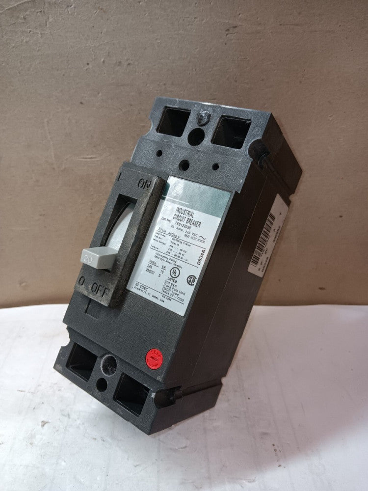 GE TEB122020 20 AMP CIRCUIT BREAKER 2 POLE 240 VAC