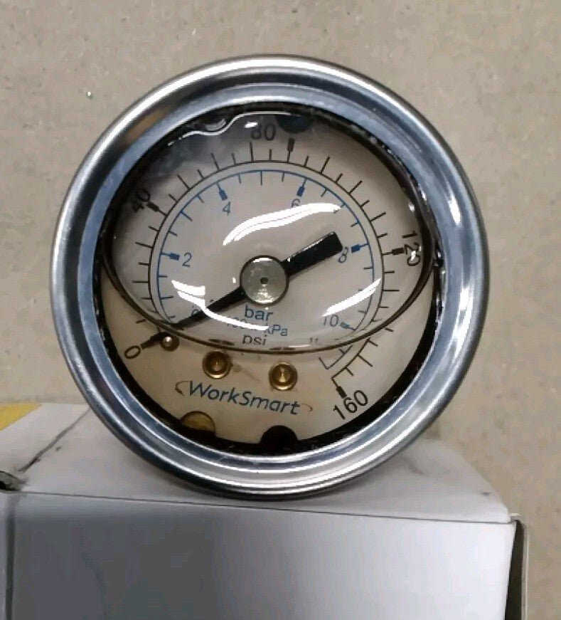 WorkSmart - WS-PE-GAGE-80 - Pressure Gauge 1.5"- 1-160 psi F70