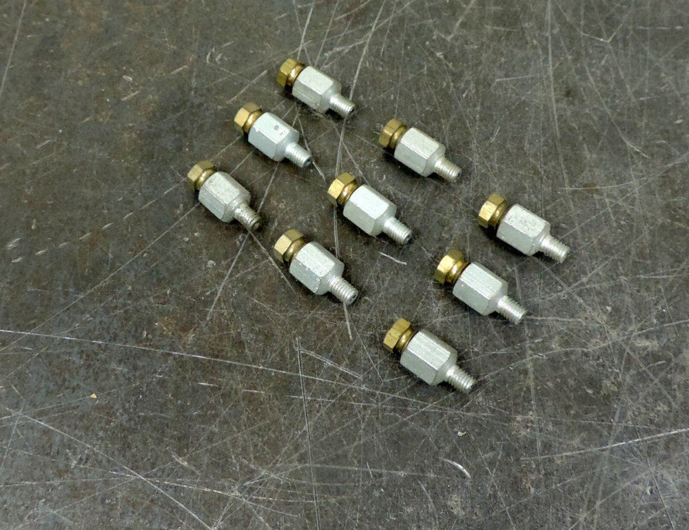 Lincoln Male Connector 66771  1/8" Tube X 10/32  Lot of Nine (9)