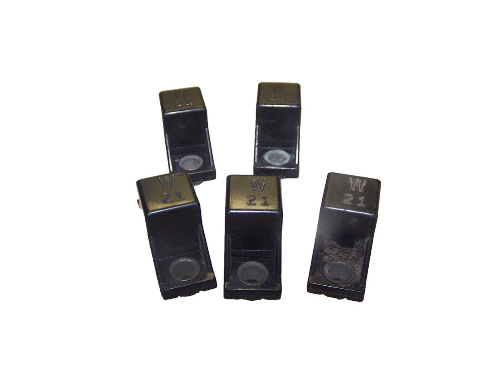 5) ALLEN BRADLEY W STYLE OVERLOAD HEATER ELEMENT  W21  LOT OF 5