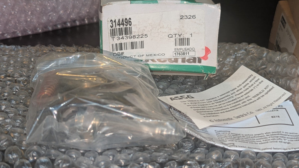 ASCO Red Hat Rebuild Kit 314996 / T34398225 NIB