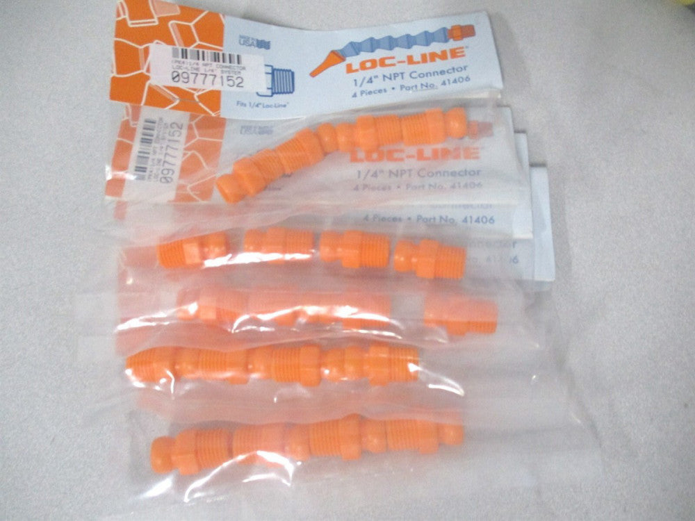 Loc-Line (41406) 1/4 Male-Female Hose Connector For Modular Hose Systems - Qty 5