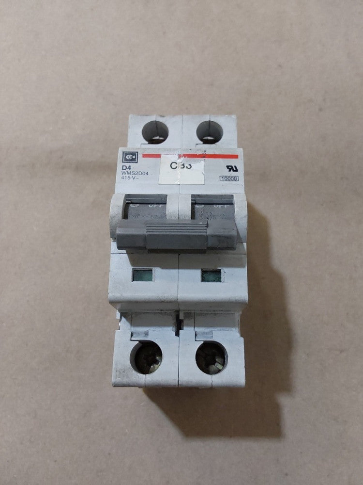 Eaton Cutler Hammer D4 WMS2D04 415 V 2 Pole 4 Amp Circuit Breaker