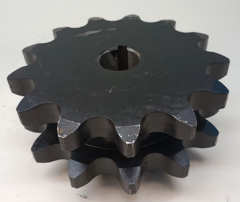 Martin D140B13-1-1/2 Roller Chain Double Strand Sprocket 1-1/2" Bore 3/8" KW 13T