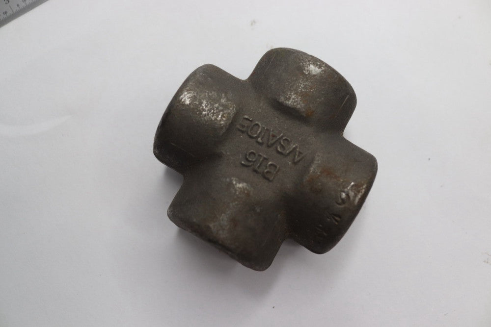 Everflow Black Malleable Cross Fitting 1/2" A/SA105