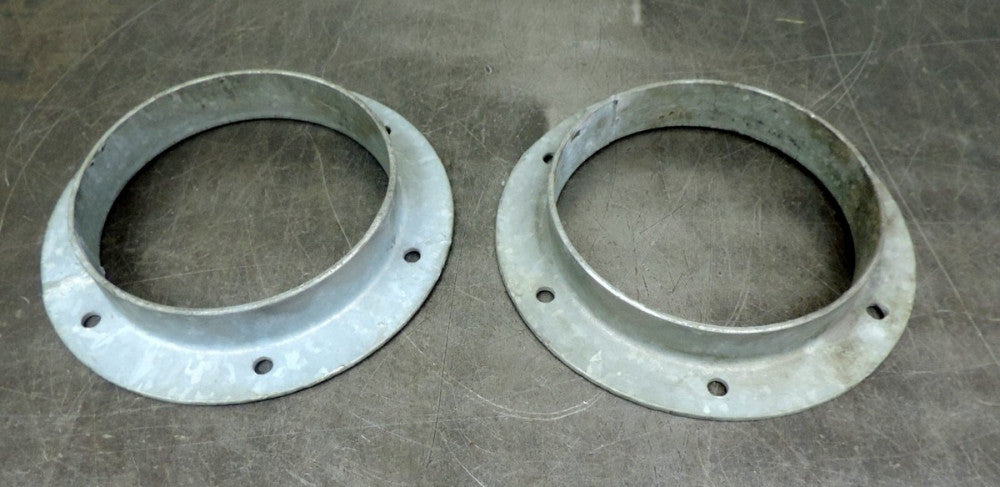 Dayton Blower Flange Adapters Steel Slip On Pipe Mounting Flange 6" Lot of 2 Two