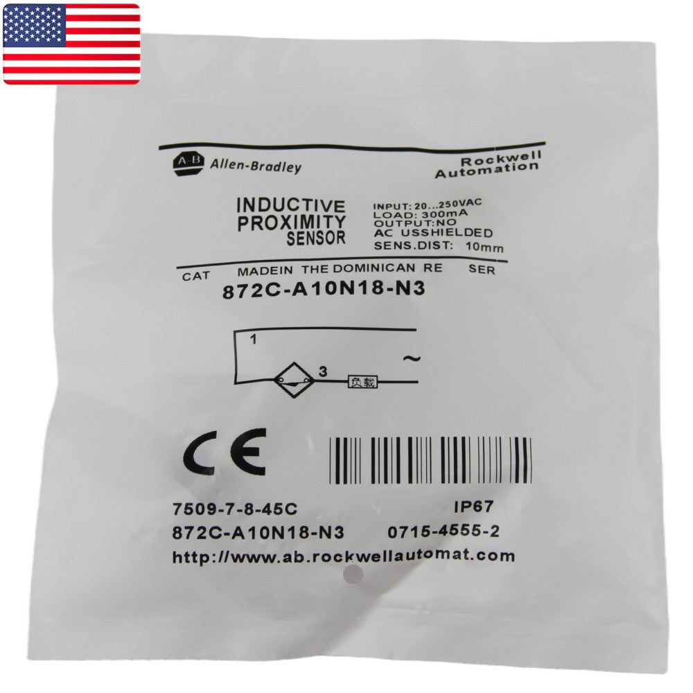 One New for Allen-Bradley Proximity Switch Sensor 872C-A10N18-N3 - US Stock