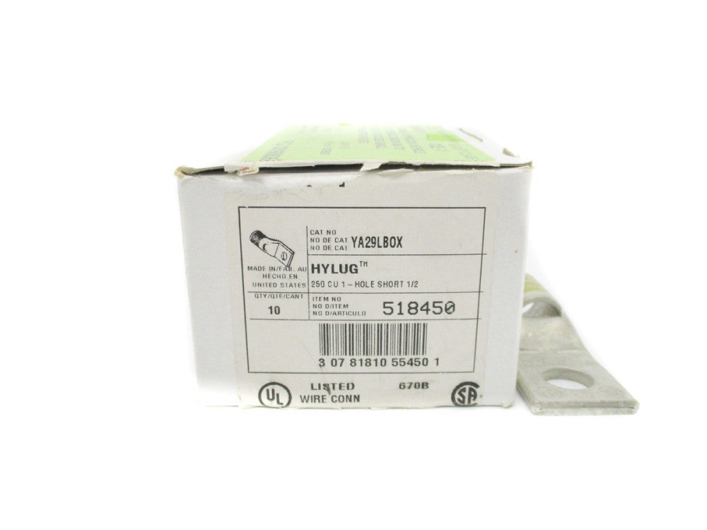 BURNDY YA29LBOX (PKG OF 10) NSMP
