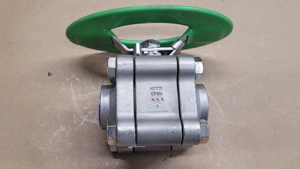 NOS Kitz 329F-LOH 1" CF8M Stainless Steel Ball Valve AKU3TFZM-FSO 1500WOG