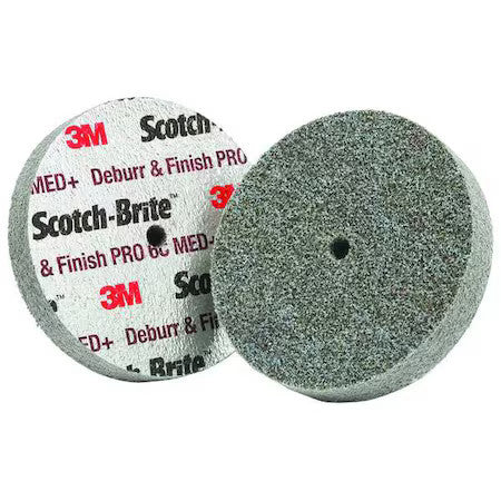 Scotch-Brite 7100053415 Unitized Wheel, 2 In Dia, 1/2 In W, 1/4 In Arbor Hole