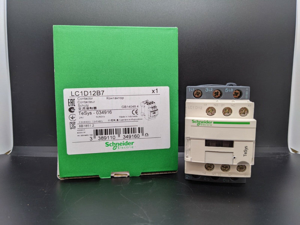 Schneider Electric LC1D12B7 12 AMP Contactor 24VAC Square D