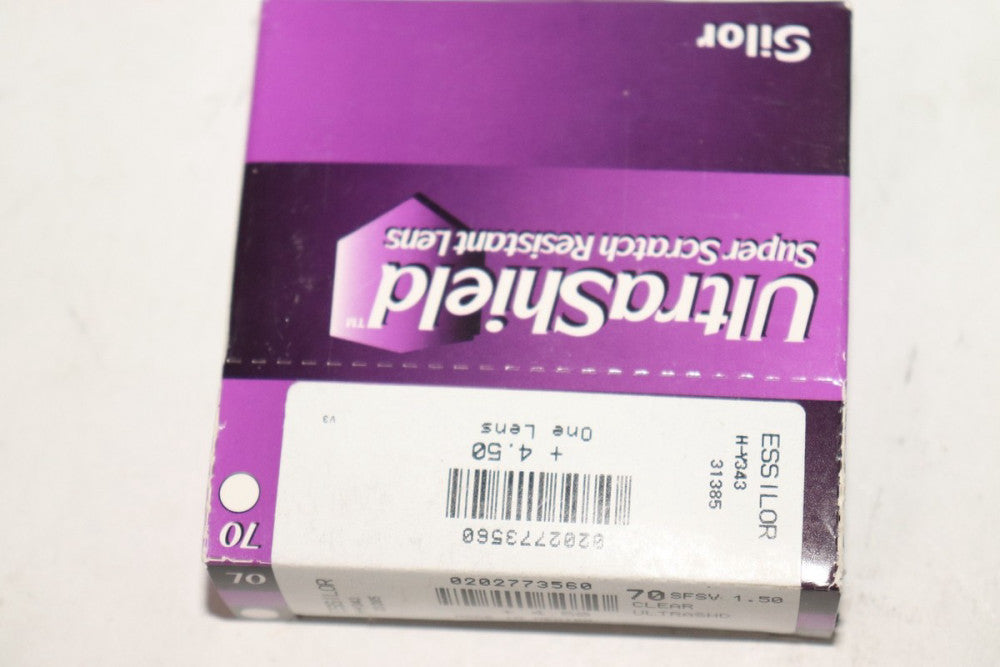 Essilor UltraShield +4.50 Super Scratch Resistant Lens 0202773560