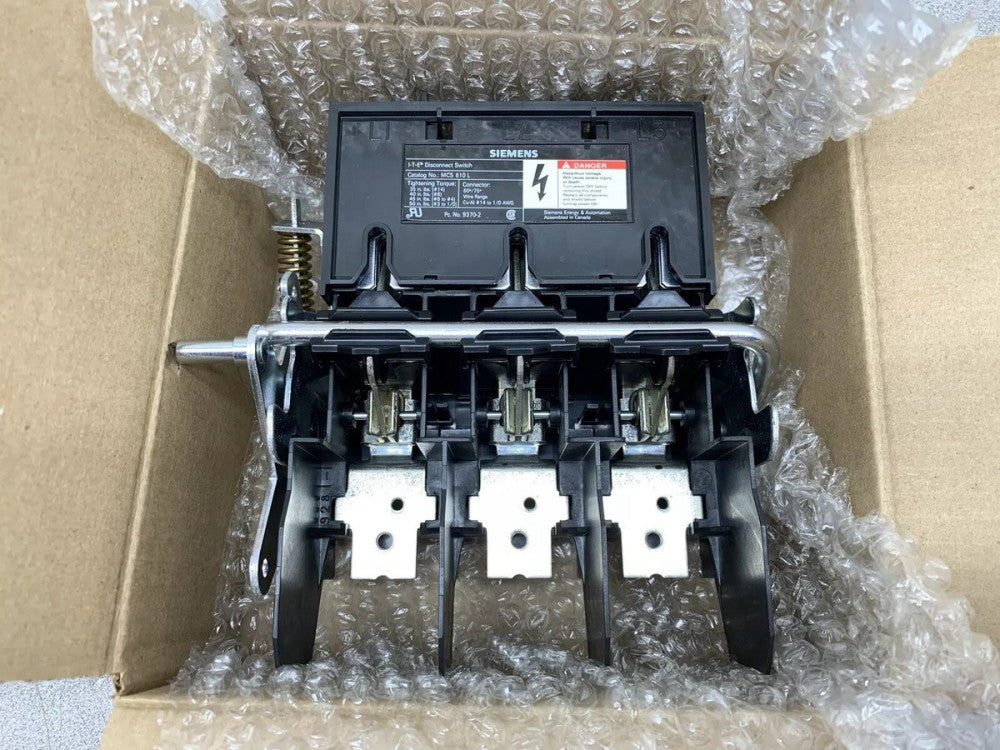 NEW IN BOX SIEMENS 100AMP DISCONNECT SWITCH PART MCS610L