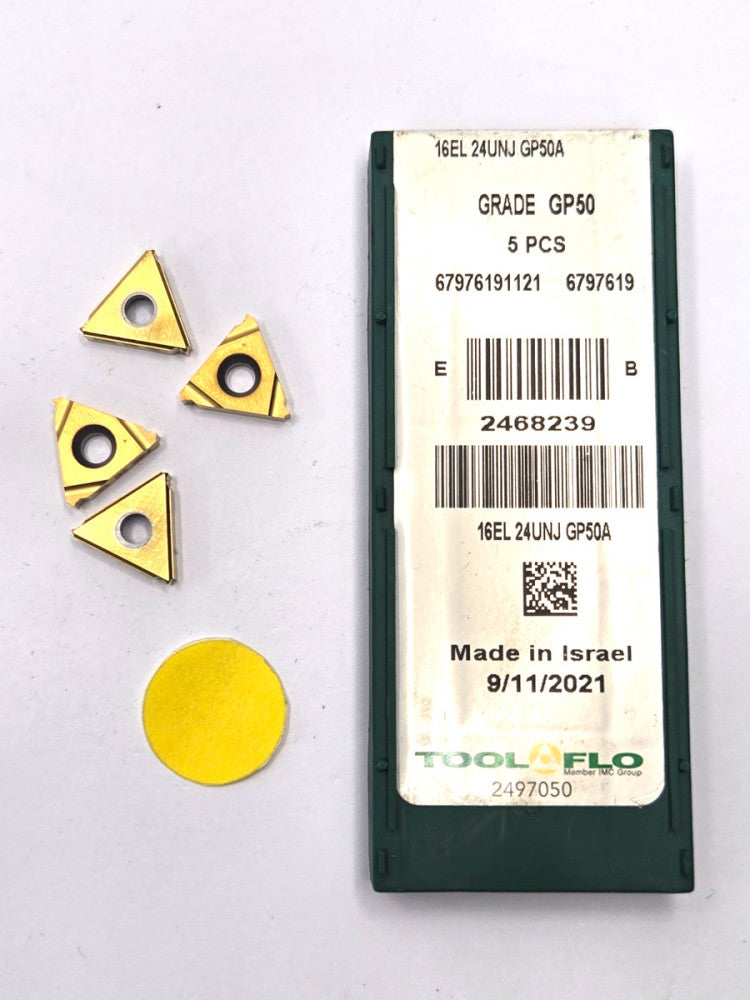 TOOL-FLO*16EL 24UNJ GP50A *LAYDOWN THREADING INSERT****LOT OF 4