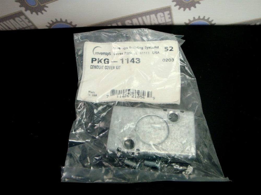 INVENSYS PKG-1143 CONDUIT COVER KIT with SCREWS (NEW in BAG)