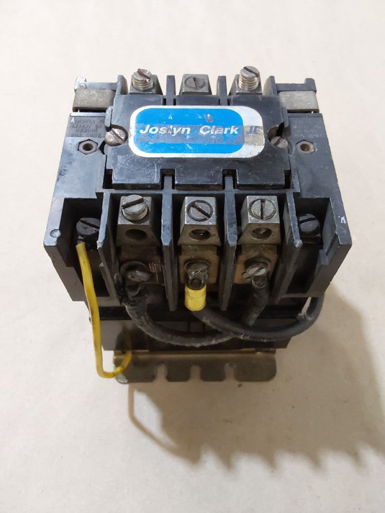 JOSLYN CLARK T77U032 NEMA SIZE 2 CONTACTOR T77UO32 W/ TB 159-1 110-120 60HZ COIL