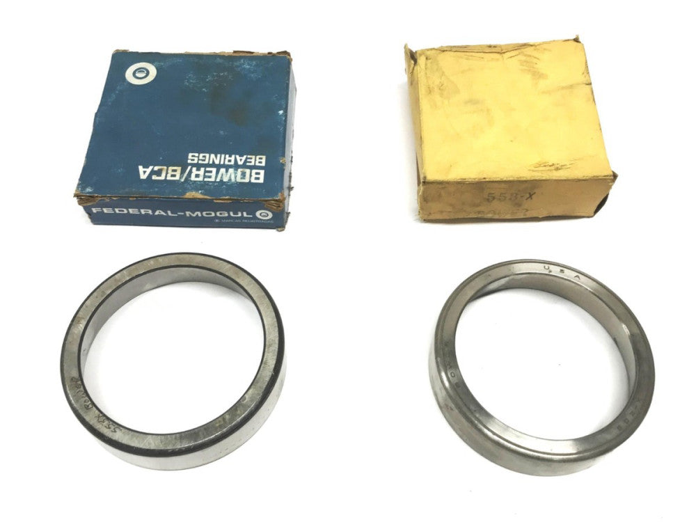 Bower/BCA Tapered Roller Bearing Cup 553X [Lot of 2] NOS