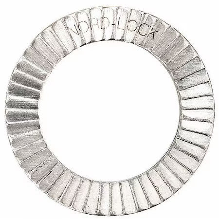 Nord-Lock 1592 Wedge Lock Washer, For Screw Size 7/8 In Steel, Plain Finish, 2