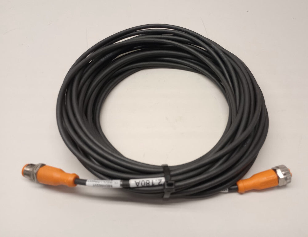 IFM Efector EVC189 Used Connection Cable Male to Female M12 Connectors 10m PUR