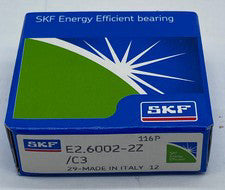 SKF E2.6002-2Z/C3 Deep Groove Ball Bearing, 15mm Bore 9mm Width 