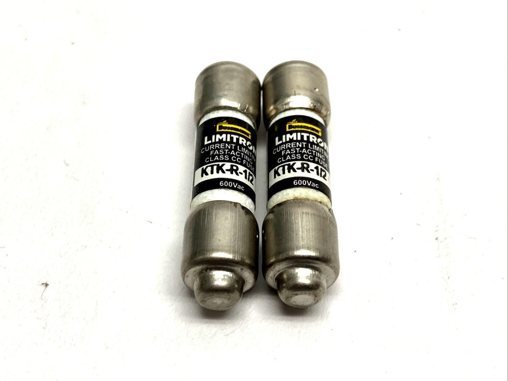 Cooper Bussmann Limitron  KTK-R-1/2 Class CC Fuse 600VAC LOT OF 2