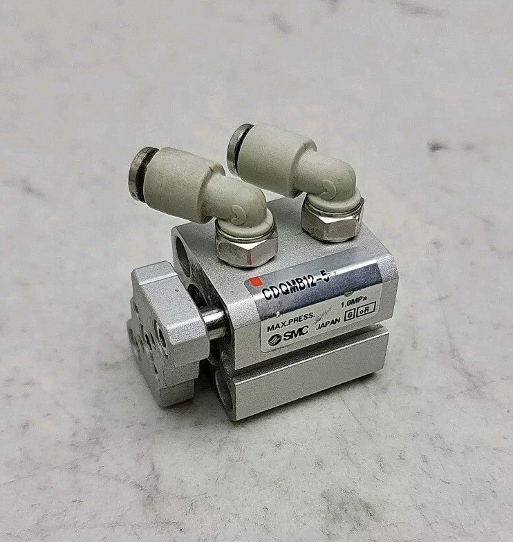 Smc CDQMB12-5 Compact Guide Rod Cylinder 12mm Bore 5mm Stroke 1.0MPa Max