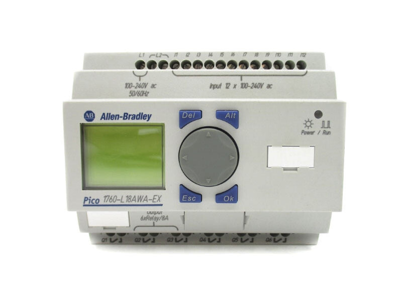 ALLEN BRADLEY 1760-L18AWA-EX SER. B 100-240VAC 10A REV. B NSNP