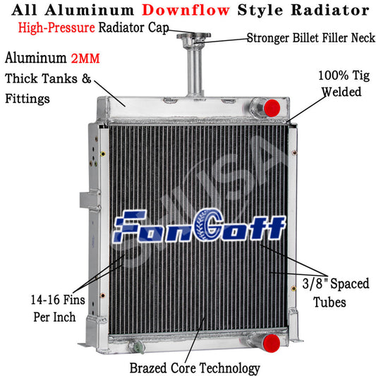 3 Row Radiator fit International 258 785 884 685 584 385 485, 684 484 3121412R9