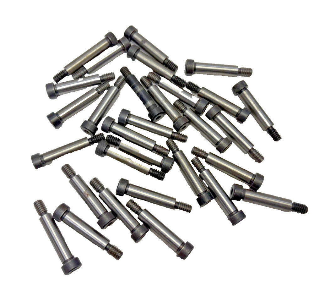 HEX SOCKET SHOULDER SCREWS 1/4"-28 " OAL-1-5/8, ALLOY STEEL, LOT OF 30