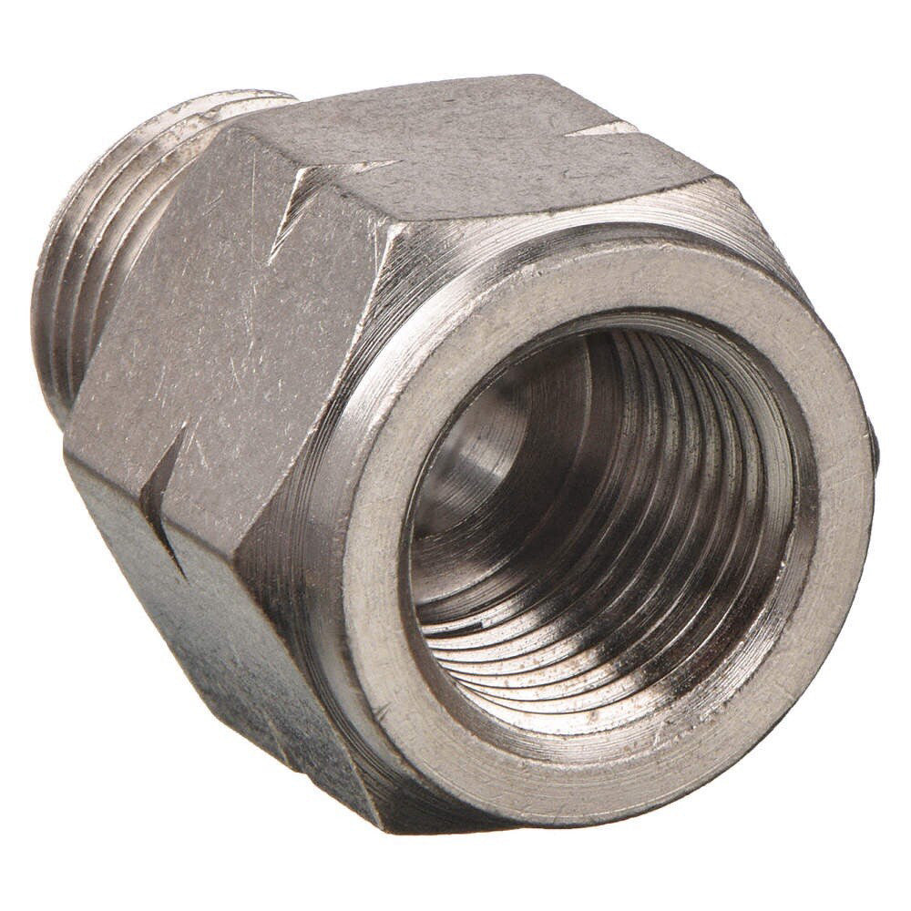 ALPHA FITTINGS 82241N-02-02 Nickel Plated Brass Adapter FNPT x MBS, 1/8" (4)