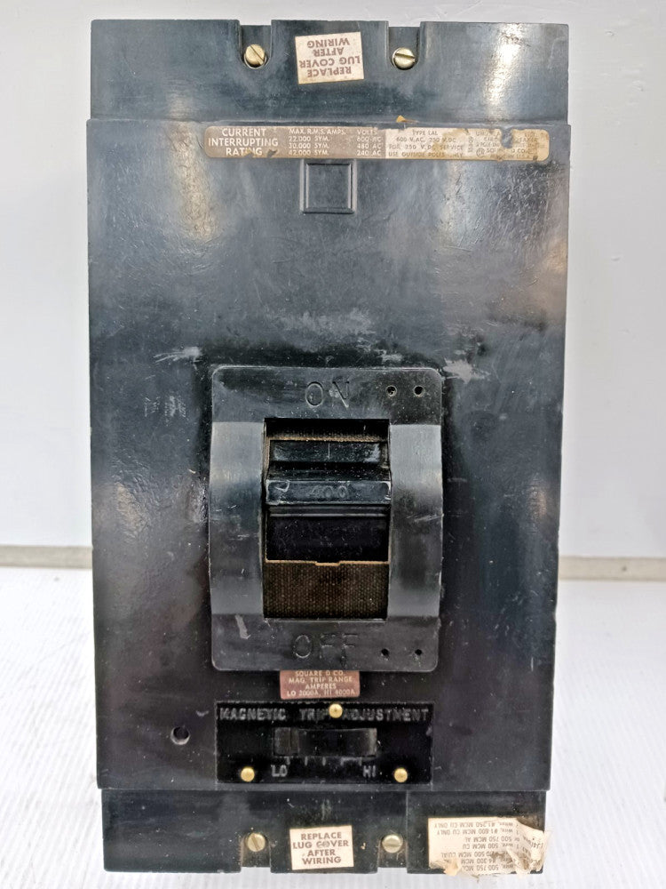 Square D 400 Amp Circuit Breaker 3 Pole 600 VAC 30kA LAP36400MB *Black Face*