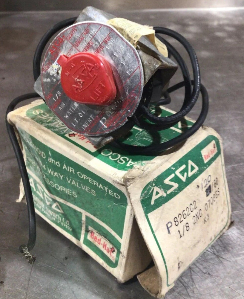 ASCO Red Hat Solenoid and Air Operated Valve P 8262C2 120/60 1/8 2NC 07086S K3