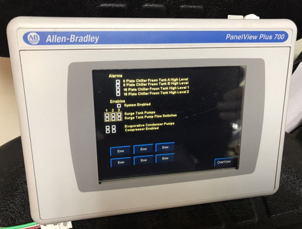 Allen Bradley 2711P-T7C4A1 PanelView Plus 700 Touch Screen Operator Interface