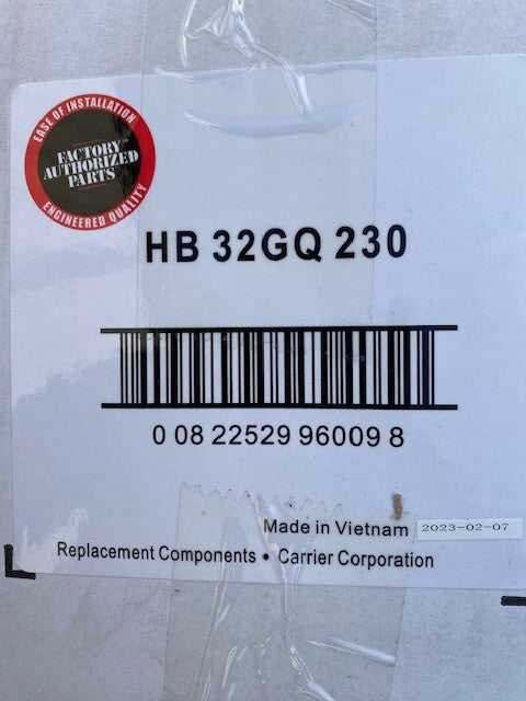 Carrier Condenser Fan Motor (208-230V 1/12 HP, 800 RPM), HB32GQ230 (NEW)