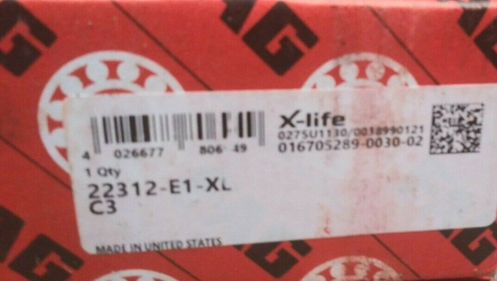 (1) NEW FAG (Schaeffler) Spherical Roller Bearing 22312-E1-XL