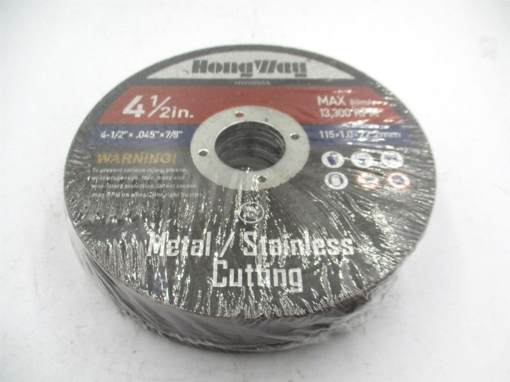 Hongway 4-1/2" x .045" x 7/8" Metal&Stainless Steel Cut-Off Wheels - Pack of 20