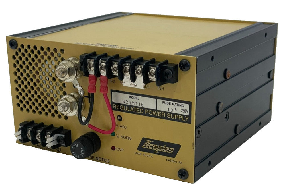 NEW ACOPIAN W24MT16 REGULATED POWER SUPPLY 10A 250V