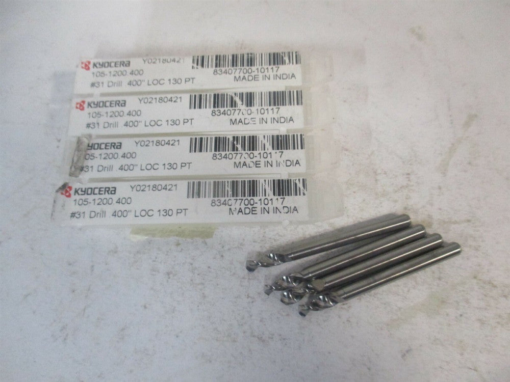 SGS (07395) #31 130° 1/8″ x 1-1/2" OAL Spiral Circuit Board Drill Bit - Qty 4 
