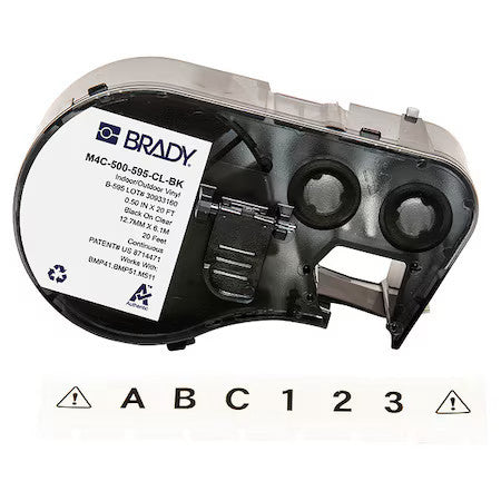 Brady M4c-500-595-Cl-Bk Continuous Label Cartridge,Clear,Gloss