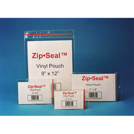 Hol-Dex Zsm-46 Zip Seal Pouch,Magnetic,4X6,Pk25
